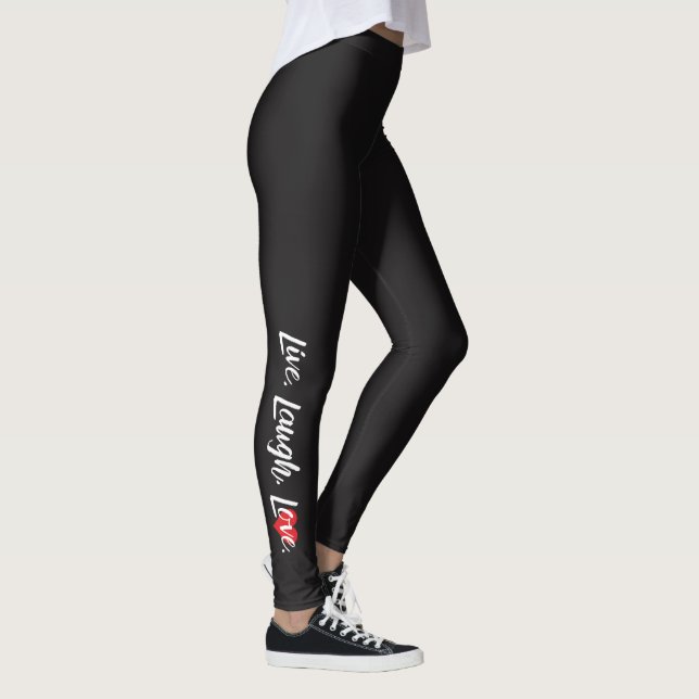 "Leben, lachen, Liebe" Leggings (Rechts)