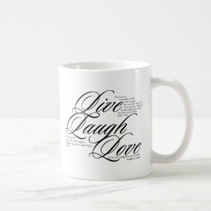 Leben Lachen-Liebe mit Scripture Tasse