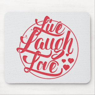 Leben Lachen-Liebe Mousepad