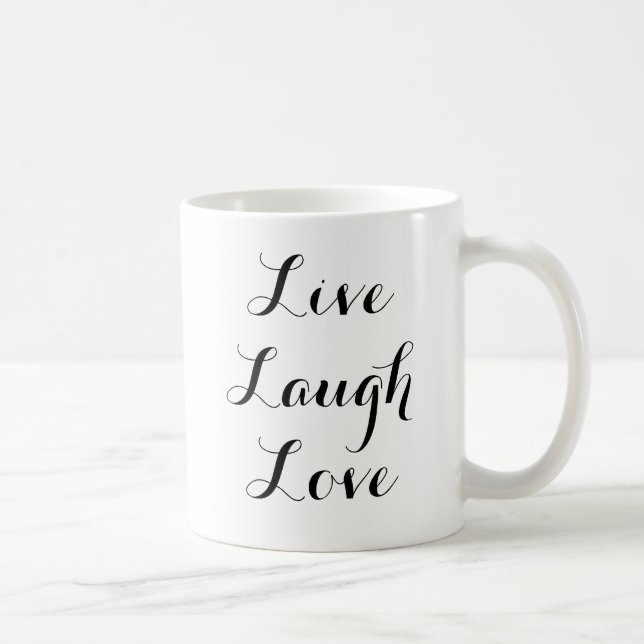 Leben Lachen-Liebe Tasse (Rechts)