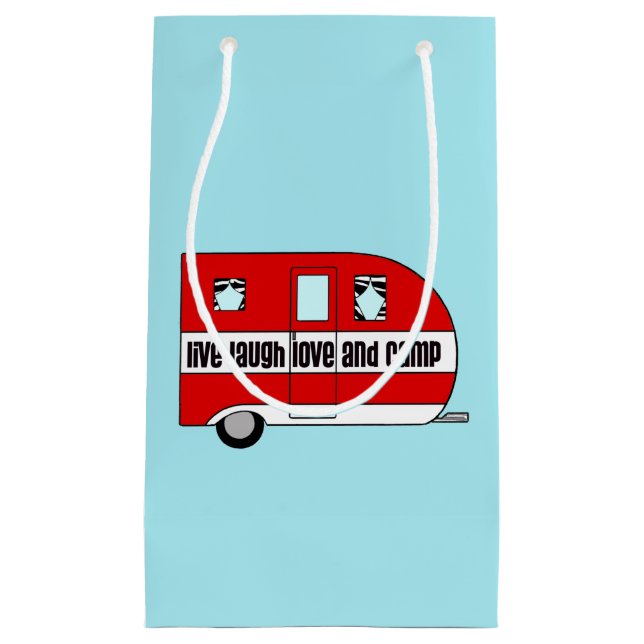 Leben, Lachen, Liebe und Lager Kleine Geschenktüte (Vorderseite)