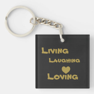 Leben, lachen, lieben schlüsselanhänger