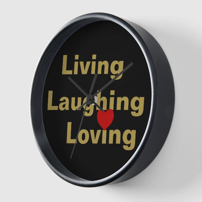 Leben, lachen, lieben uhr (Winkel)