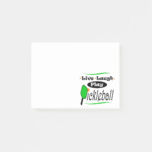 Leben Lachen-Spiel Pickleball Essiggurkenball Post-it Klebezettel