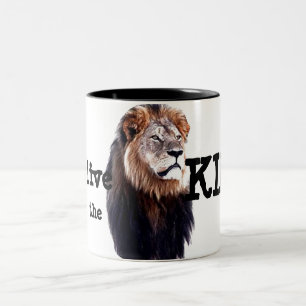 Leben lang der König! Zweifarbige Tasse