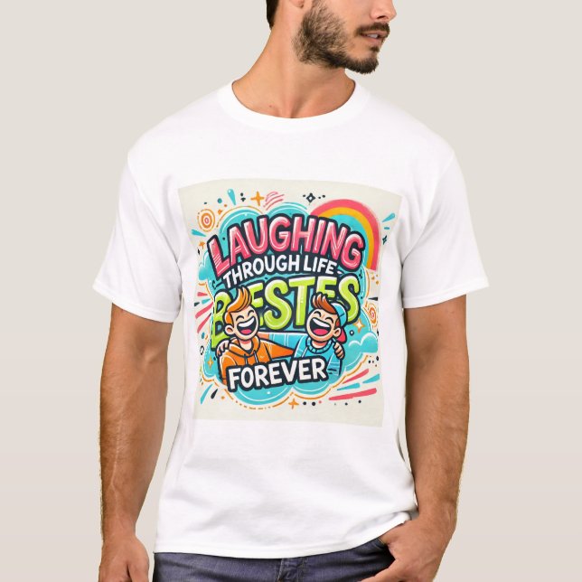 Leben lang durch Bestien lachen T-Shirt (Vorderseite)