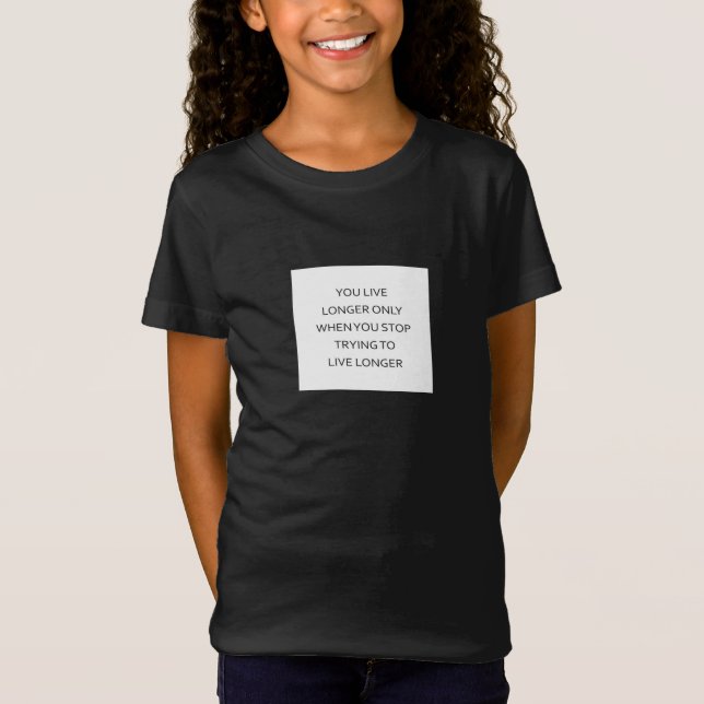 Leben länger durch Freude T-Shirt (Vorderseite)