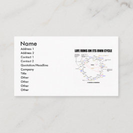 Leben-Läufe auf seinem eigenen Zyklus (Krebs Visitenkarte