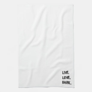 Leben, Liebe, Barsch Geschirrtuch