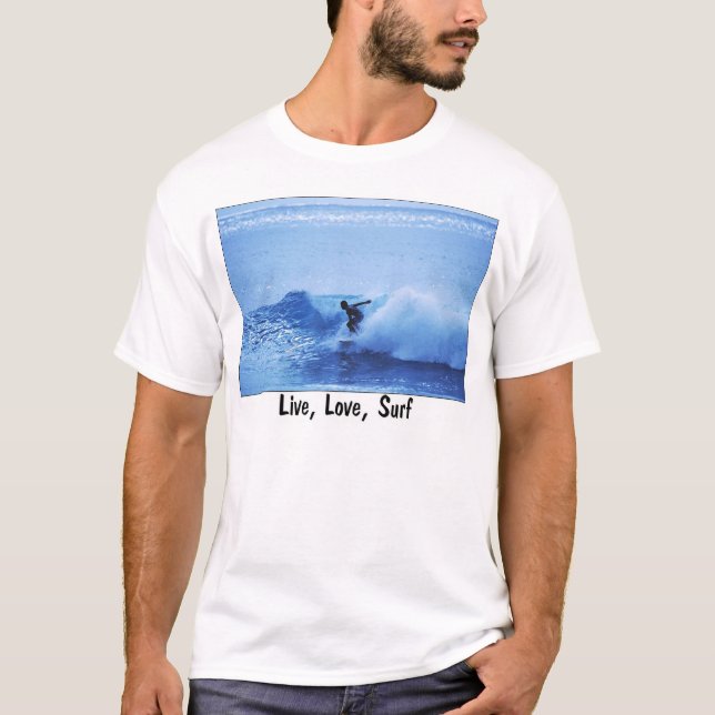 , Leben Liebe, Brandung T-Shirt (Vorderseite)