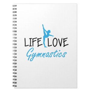 Leben-Liebe-Gymnastikgymnastischer Notizblock