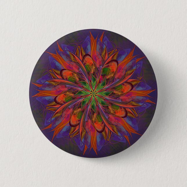 Leben-Mandala Button (Vorderseite)