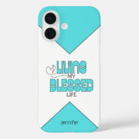 Leben mein gesegnetes Leben Aqua Blue
