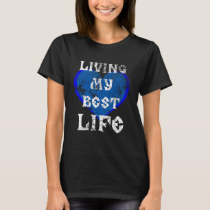 Leben mein schönes Leben Zitat Herz Herz Positiv T-Shirt