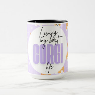 Leben meine beste Corgi Life Funny Niedlich Girly  Tasse