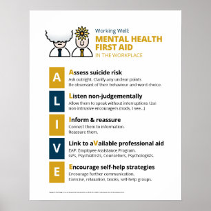 LEBEN Mental Health First Aid (ALT Design) Poster