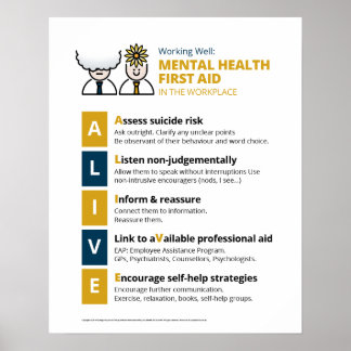 LEBEN Mental Health First Aid (ALT Design) Poster
