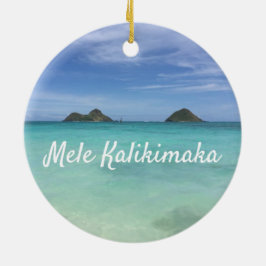 Leben mit Aloha Hawaii Keramik Ornament