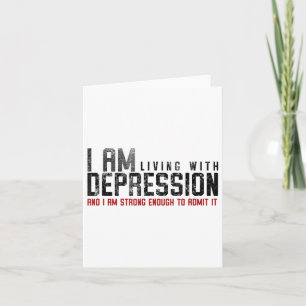 Leben mit Depressionen - Geist und psychische Gesu Karte