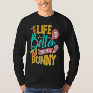 Leben mit einem süßen Kaninchen-Hasen Mamas T-Shirt