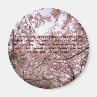 Leben mit Freude Magnet