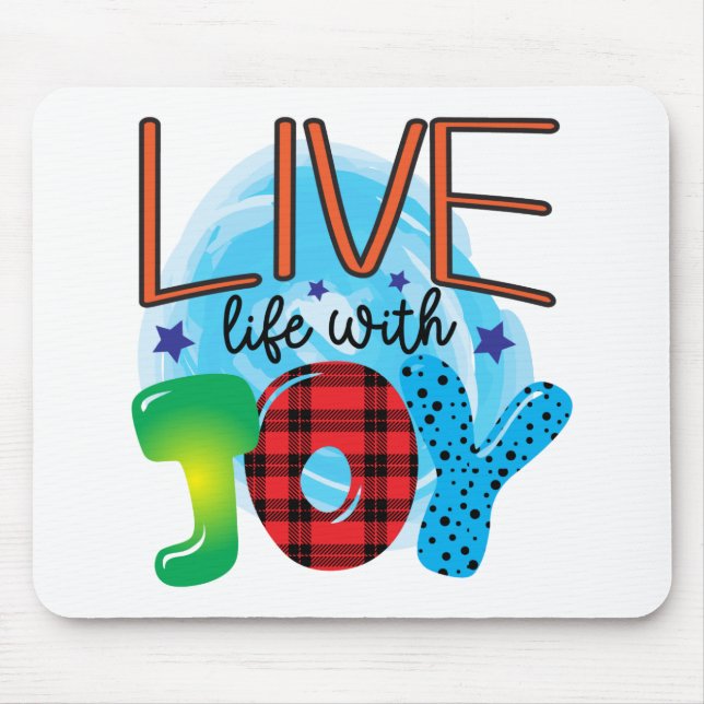 Leben mit Freude Mousepad (Vorne)