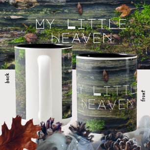 Leben mit Holz Zweifarbige Tasse