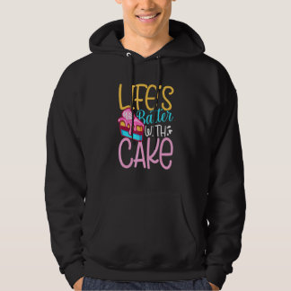Leben mit Kuchen Hoodie