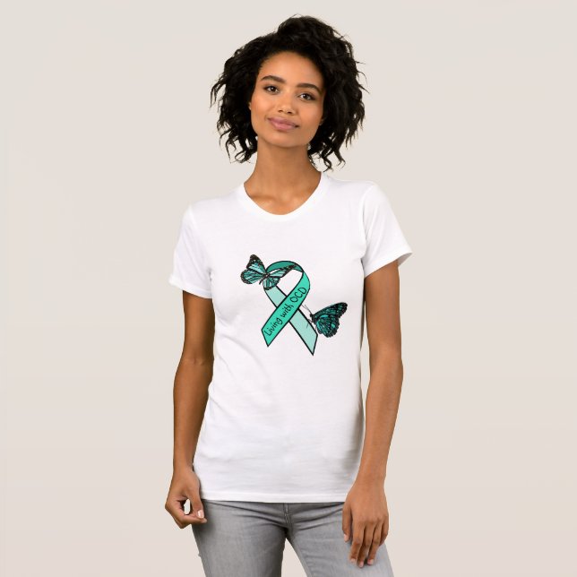 Leben mit obsessive Zwangsstörung T-Shirt (Vorne ganz)