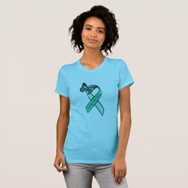 Leben mit obsessive Zwangsstörung T-Shirt (Vorne ganz)
