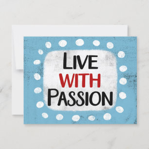 Leben mit Passionsgrußkarte Karte