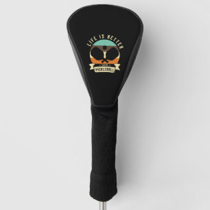 Leben mit Pickleball-Ironie-Rente Golf Headcover
