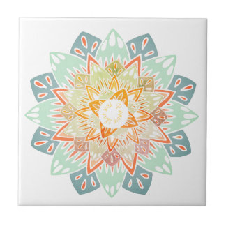 Leben mit Purpose Mandala Fliese