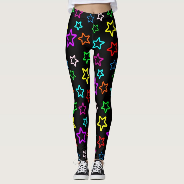 Leben mit Sternen Leggings (Vorderseite)