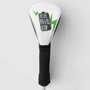 Leben mit voller Batterie Golf Headcover