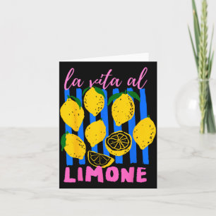 Leben mit Zitrone Lustiger italienischer Sommer mi Karte