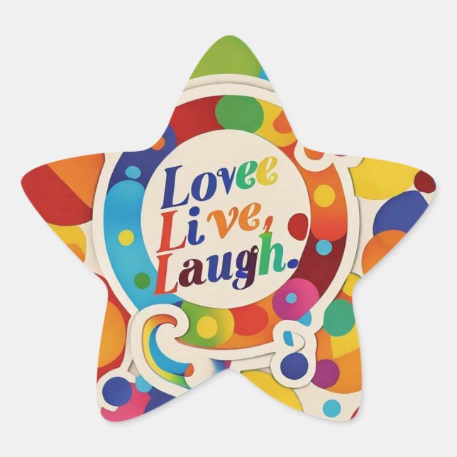 "Leben mit Zweck" Stern-Aufkleber (Vorderseite)