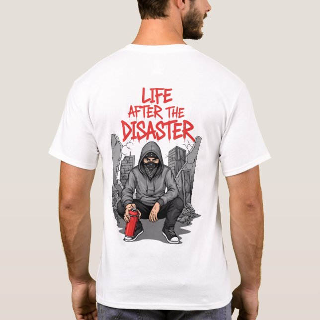 Leben nach dem Desaster - Städteüberleben T-Shirt (Rückseite)