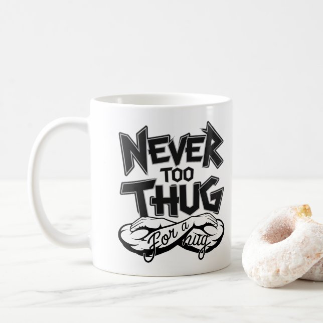Leben, nie zu spät - Tasse des Kaffees (Mit Donut)