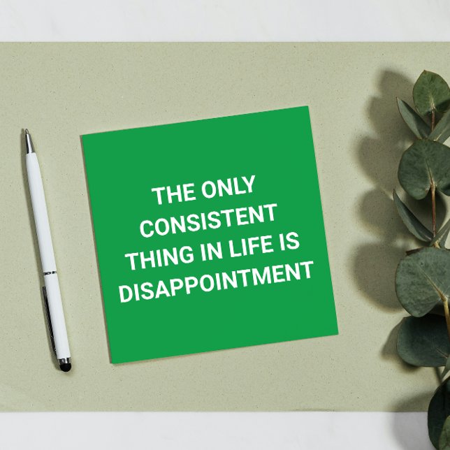 Leben: Nur Enttäuschung - Funny Postcard (Von Creator hochgeladen)