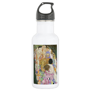 Leben oder Tod Gustav Klimt Trinkflasche