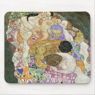 Leben oder Tod-Mausunterlage Gustav Klimt Mousepad