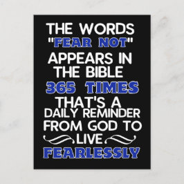 Leben ohne Angst Postkarte