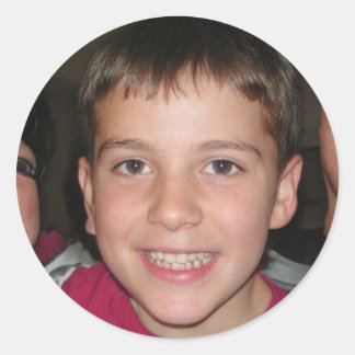 Leben ohne Angst Runder Aufkleber