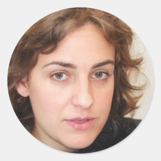 Leben ohne Angst Runder Aufkleber