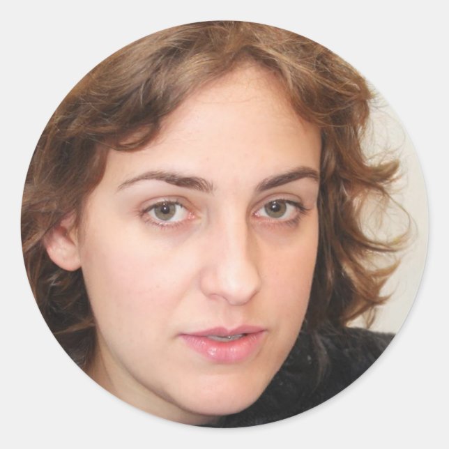 Leben ohne Angst Runder Aufkleber (Vorderseite)