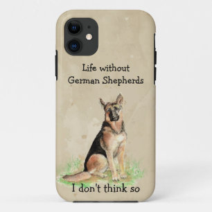 Leben ohne Deutsche Schäferhunde Lustige Zitate  Case-Mate iPhone Hülle