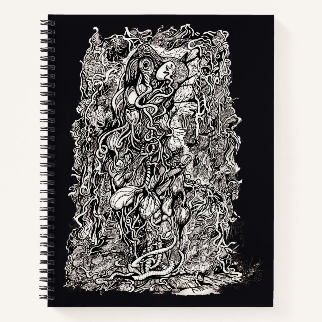 Leben ohne Haut von Brian Benson Notebook Notizbuch (Vorderseite)