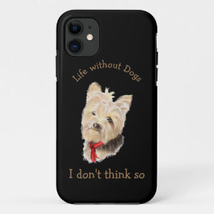 Leben ohne Hunde Spaß Zitat maßgeschneidertes Foto Case-Mate iPhone Hülle