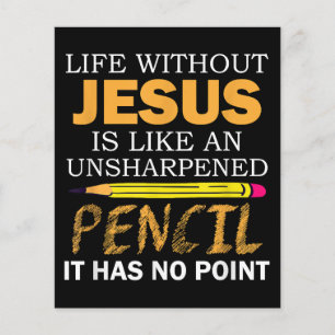 Leben ohne Jesus Funny Christlicher religiöser Gla